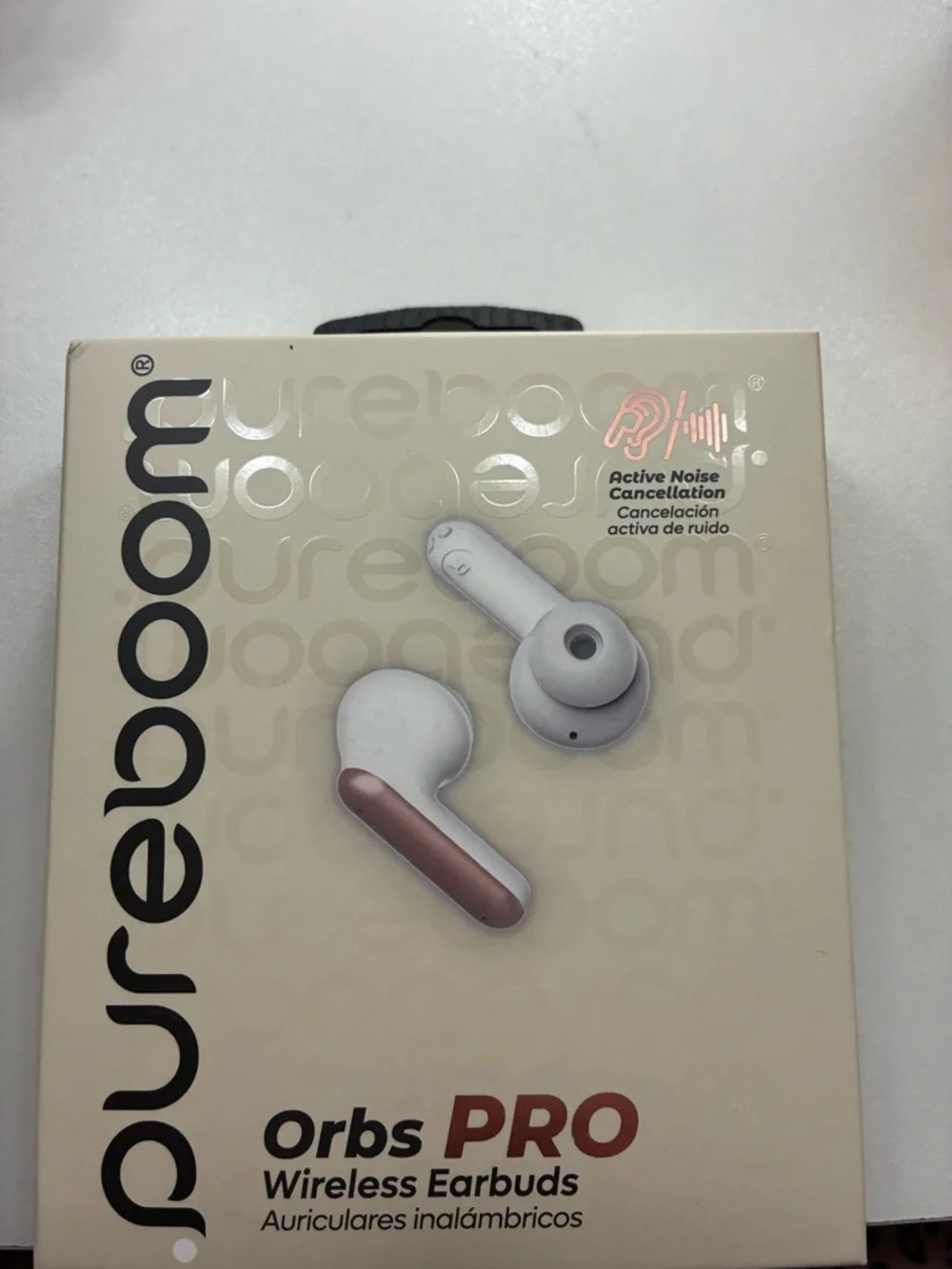 Orbs PRO Wireless Earbuds — White with Rose Gold Accents